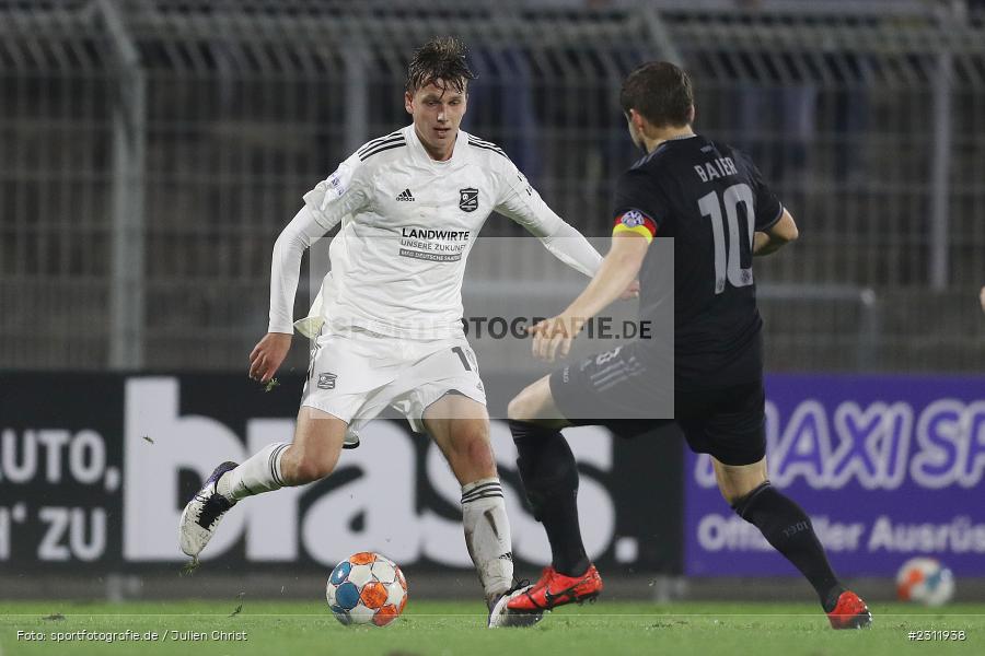 Viktor Zentrich, Stadion am Schönbusch, Aschaffenburg, 19.10.2021, BFV, sport, action, Fussball, Deutschland, Oktober 2021, Saison 2021/2022, 4. Liga, Regionalliga Bayern, UHG, SVA, SpVgg Unterhaching, SV Viktoria Aschaffenburg - Bild-ID: 2311938