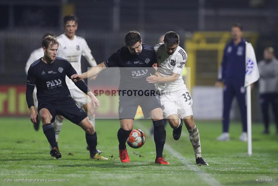 Benjamin Baier, Stadion am Schönbusch, Aschaffenburg, 19.10.2021, BFV, sport, action, Fussball, Deutschland, Oktober 2021, Saison 2021/2022, 4. Liga, Regionalliga Bayern, UHG, SVA, SpVgg Unterhaching, SV Viktoria Aschaffenburg - Bild-ID: 2311943