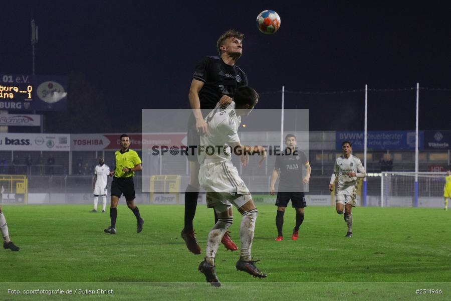 Tim Littmann, Stadion am Schönbusch, Aschaffenburg, 19.10.2021, BFV, sport, action, Fussball, Deutschland, Oktober 2021, Saison 2021/2022, 4. Liga, Regionalliga Bayern, UHG, SVA, SpVgg Unterhaching, SV Viktoria Aschaffenburg - Bild-ID: 2311946