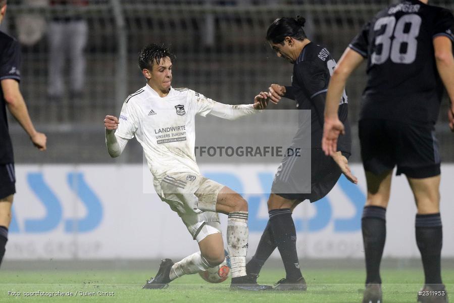 Tizian Zimmermann, Stadion am Schönbusch, Aschaffenburg, 19.10.2021, BFV, sport, action, Fussball, Deutschland, Oktober 2021, Saison 2021/2022, 4. Liga, Regionalliga Bayern, UHG, SVA, SpVgg Unterhaching, SV Viktoria Aschaffenburg - Bild-ID: 2311953