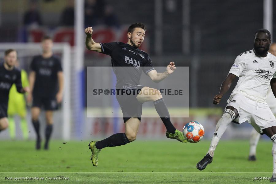 Philipp Beinenz, Stadion am Schönbusch, Aschaffenburg, 19.10.2021, BFV, sport, action, Fussball, Deutschland, Oktober 2021, Saison 2021/2022, 4. Liga, Regionalliga Bayern, UHG, SVA, SpVgg Unterhaching, SV Viktoria Aschaffenburg - Bild-ID: 2311956