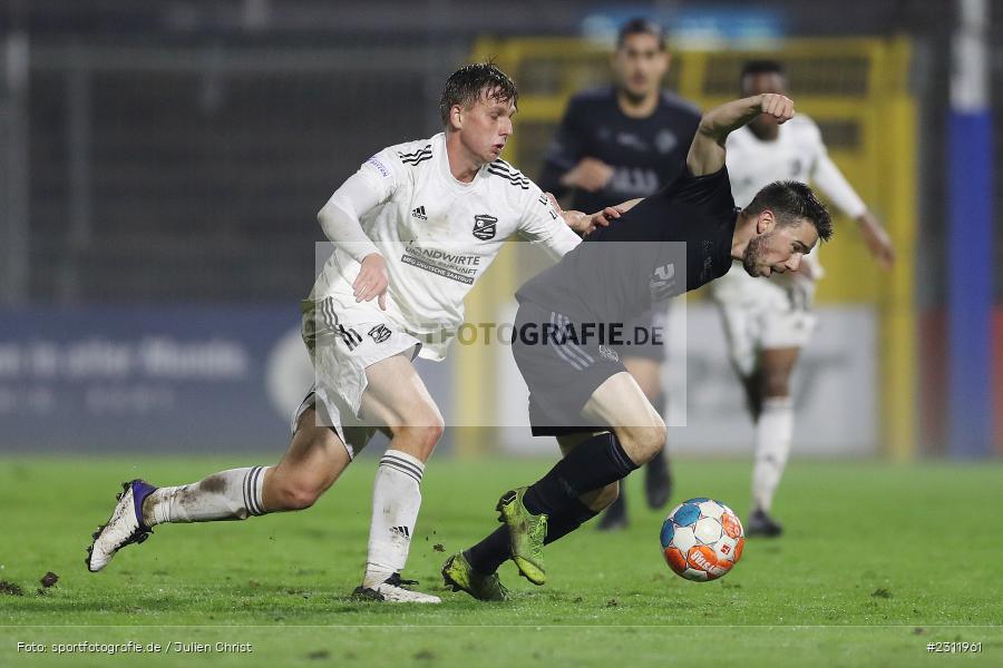 Viktor Zentrich, Stadion am Schönbusch, Aschaffenburg, 19.10.2021, BFV, sport, action, Fussball, Deutschland, Oktober 2021, Saison 2021/2022, 4. Liga, Regionalliga Bayern, UHG, SVA, SpVgg Unterhaching, SV Viktoria Aschaffenburg - Bild-ID: 2311961