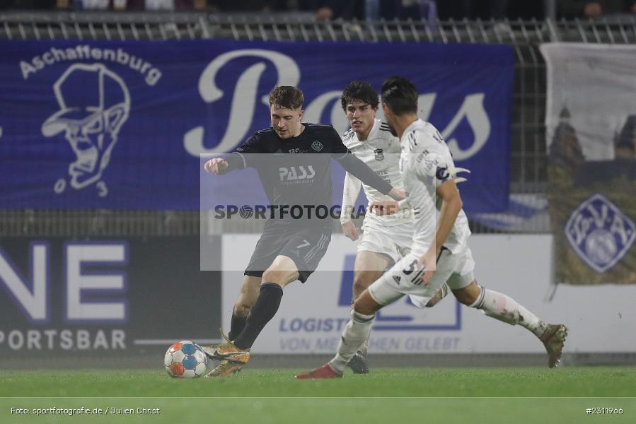 Benedict Laverty, Stadion am Schönbusch, Aschaffenburg, 19.10.2021, BFV, sport, action, Fussball, Deutschland, Oktober 2021, Saison 2021/2022, 4. Liga, Regionalliga Bayern, UHG, SVA, SpVgg Unterhaching, SV Viktoria Aschaffenburg - Bild-ID: 2311966