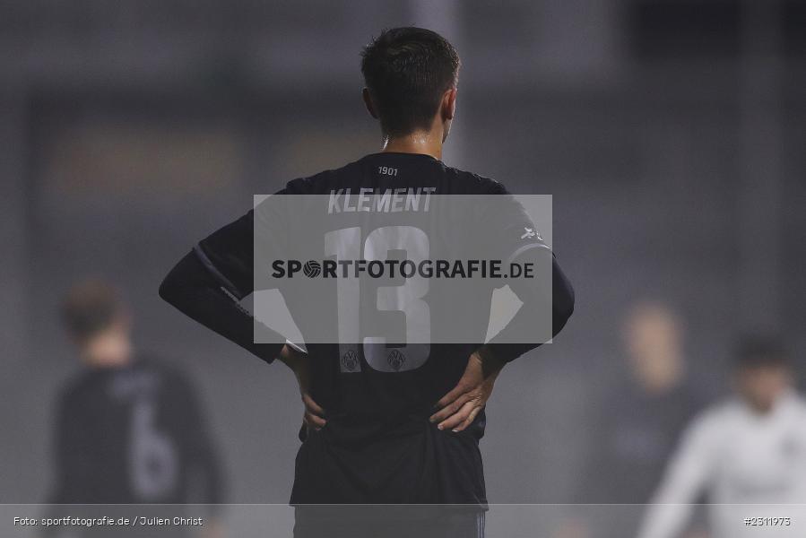 Rückennummer, Veit Klement, Stadion am Schönbusch, Aschaffenburg, 19.10.2021, BFV, sport, action, Fussball, Deutschland, Oktober 2021, Saison 2021/2022, 4. Liga, Regionalliga Bayern, UHG, SVA, SpVgg Unterhaching, SV Viktoria Aschaffenburg - Bild-ID: 2311973 Rückennummer, Veit Klement, Stadion am Schönbusch, Aschaffenburg, 19.10.2021, BFV, sport, action, Fussball, Deutschland, Oktober 2021, Saison 2021/2022, 4. Liga, Regionalliga Bayern, UHG, SVA, SpVgg Unterhaching, SV Viktoria Aschaffenburg - Bild-ID: 2311973
