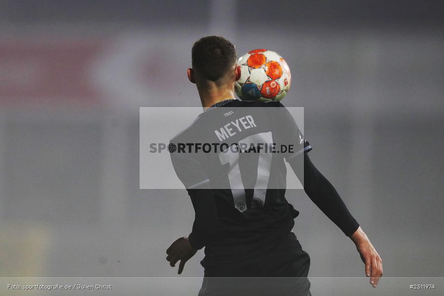 Rückennummer, Niklas Meyer, Stadion am Schönbusch, Aschaffenburg, 19.10.2021, BFV, sport, action, Fussball, Deutschland, Oktober 2021, Saison 2021/2022, 4. Liga, Regionalliga Bayern, UHG, SVA, SpVgg Unterhaching, SV Viktoria Aschaffenburg - Bild-ID: 2311974 Rückennummer, Niklas Meyer, Stadion am Schönbusch, Aschaffenburg, 19.10.2021, BFV, sport, action, Fussball, Deutschland, Oktober 2021, Saison 2021/2022, 4. Liga, Regionalliga Bayern, UHG, SVA, SpVgg Unterhaching, SV Viktoria Aschaffenburg - Bild-ID: 2311974