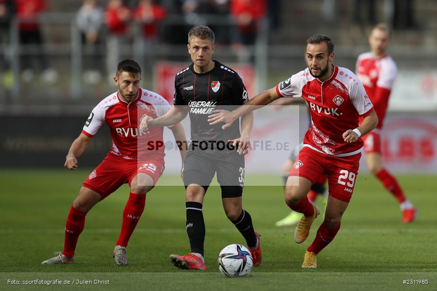 Lukas Scepanik, FLYERALARM Arena, Würzburg, 23.10.2021, DFL, sport, action, Fussball, Deutschland, Oktober 2021, Saison 2021/2022, TGM, FWK, 3. Liga, Türkgücü München, FC Würzburger Kickers - Bild-ID: 2311985