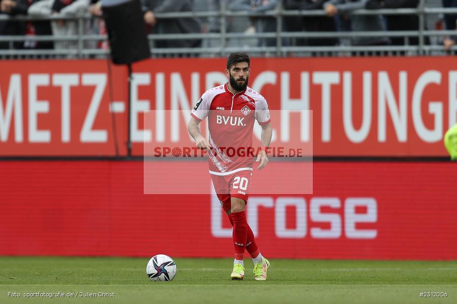 Fanol Perdedaj, FLYERALARM Arena, Würzburg, 23.10.2021, DFL, sport, action, Fussball, Deutschland, Oktober 2021, Saison 2021/2022, TGM, FWK, 3. Liga, Türkgücü München, FC Würzburger Kickers - Bild-ID: 2312006
