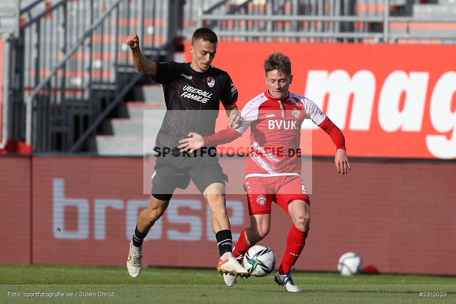 Dennis Waidner, FLYERALARM Arena, Würzburg, 23.10.2021, DFL, sport, action, Fussball, Deutschland, Oktober 2021, Saison 2021/2022, TGM, FWK, 3. Liga, Türkgücü München, FC Würzburger Kickers - Bild-ID: 2312026