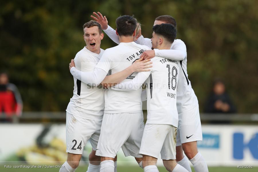 Torjubel, Sebastian Fries, Sportplatz, Karlburg, 23.10.2021, BFV, sport, action, Fussball, Deutschland, Oktober 2021, Saison 2021/2022, Bayernliga Nord, HOF, TSV, SpVgg Bayern Hof, TSV Karlburg - Bild-ID: 2312062 Torjubel, Sebastian Fries, Sportplatz, Karlburg, 23.10.2021, BFV, sport, action, Fussball, Deutschland, Oktober 2021, Saison 2021/2022, Bayernliga Nord, HOF, TSV, SpVgg Bayern Hof, TSV Karlburg - Bild-ID: 2312062