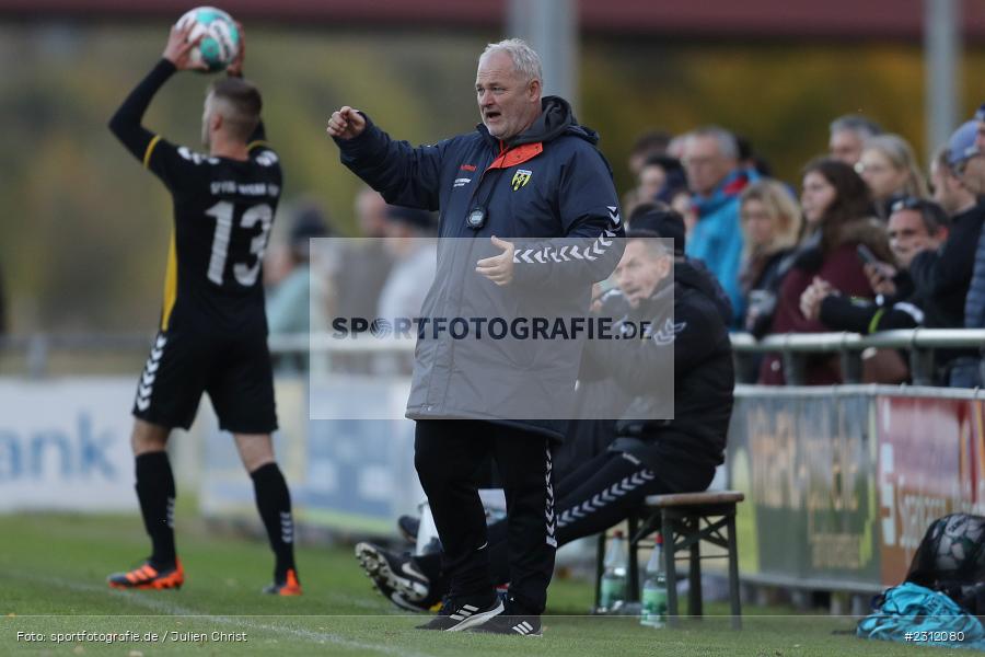 Trainer, Roman Pribyl, Sportplatz, Karlburg, 23.10.2021, BFV, sport, action, Fussball, Deutschland, Oktober 2021, Saison 2021/2022, Bayernliga Nord, HOF, TSV, SpVgg Bayern Hof, TSV Karlburg - Bild-ID: 2312080 Trainer, Roman Pribyl, Sportplatz, Karlburg, 23.10.2021, BFV, sport, action, Fussball, Deutschland, Oktober 2021, Saison 2021/2022, Bayernliga Nord, HOF, TSV, SpVgg Bayern Hof, TSV Karlburg - Bild-ID: 2312080