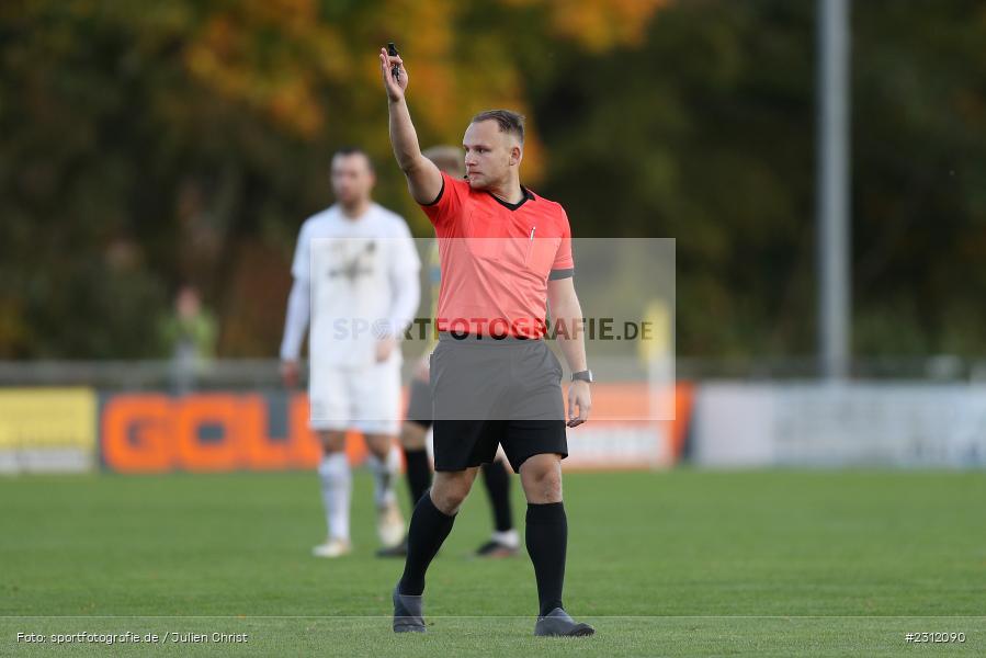 Schiedsrichter, Christopher Knauer, Sportplatz, Karlburg, 23.10.2021, BFV, sport, action, Fussball, Deutschland, Oktober 2021, Saison 2021/2022, Bayernliga Nord, HOF, TSV, SpVgg Bayern Hof, TSV Karlburg - Bild-ID: 2312090 Schiedsrichter, Christopher Knauer, Sportplatz, Karlburg, 23.10.2021, BFV, sport, action, Fussball, Deutschland, Oktober 2021, Saison 2021/2022, Bayernliga Nord, HOF, TSV, SpVgg Bayern Hof, TSV Karlburg - Bild-ID: 2312090
