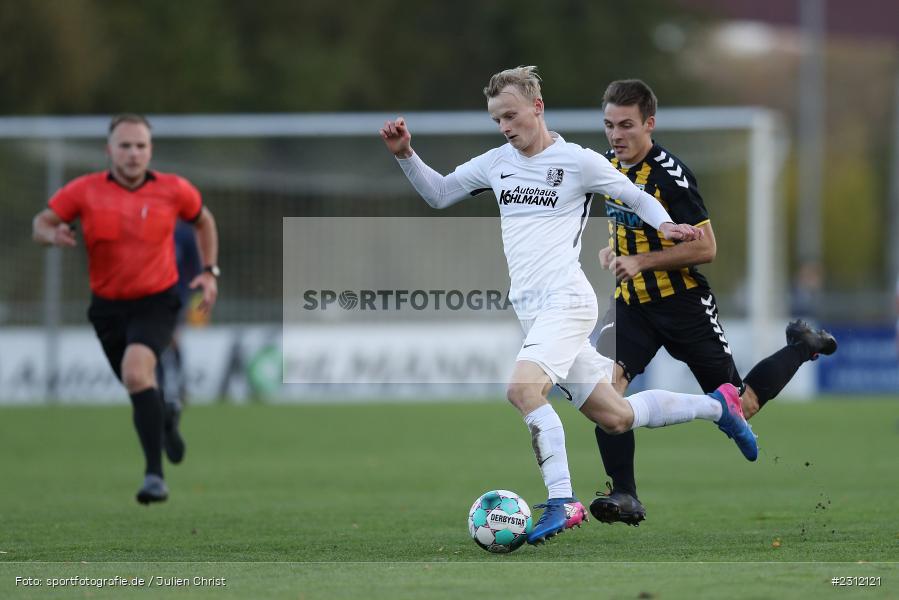 Marco Kunzmann, Sportplatz, Karlburg, 23.10.2021, BFV, sport, action, Fussball, Deutschland, Oktober 2021, Saison 2021/2022, Bayernliga Nord, HOF, TSV, SpVgg Bayern Hof, TSV Karlburg - Bild-ID: 2312121