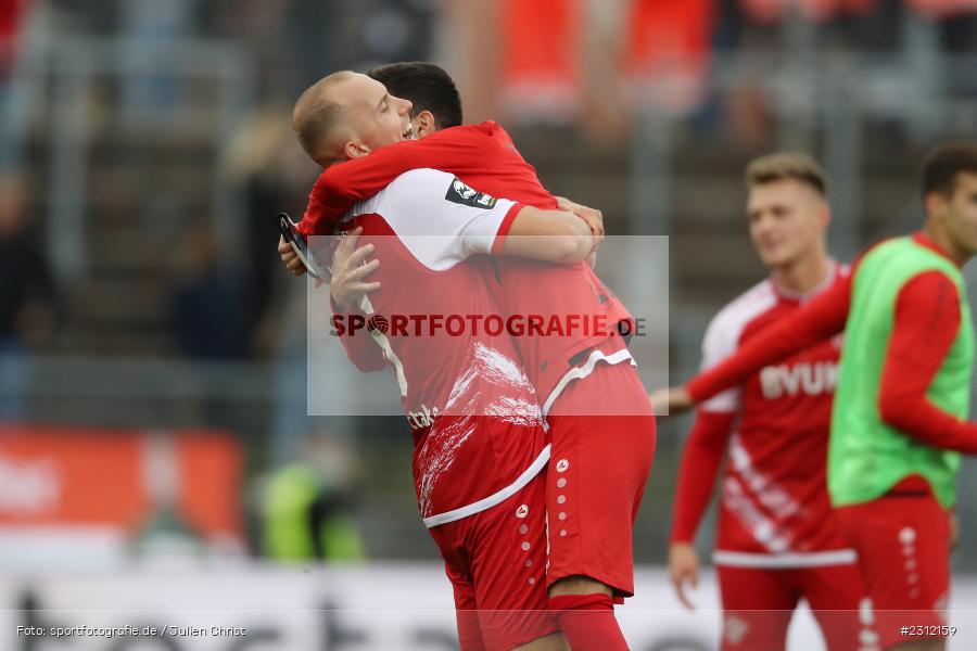 Jubel, Tobias Kraulich, FLYERALARM Arena, Würzburg, 23.10.2021, DFL, sport, action, Fussball, Deutschland, Oktober 2021, Saison 2021/2022, TGM, FWK, 3. Liga, Türkgücü München, FC Würzburger Kickers - Bild-ID: 2312159