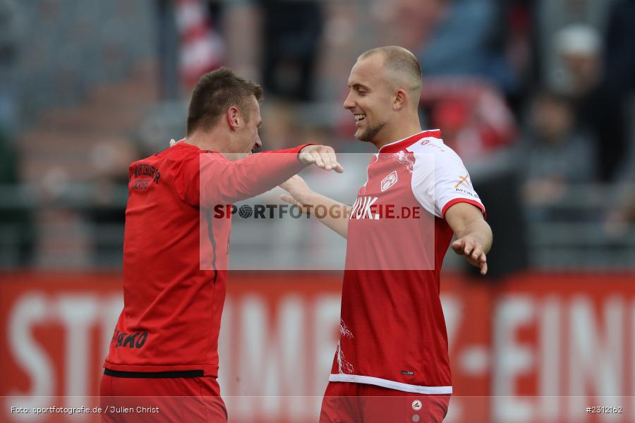 Jubel, Tobias Kraulich, FLYERALARM Arena, Würzburg, 23.10.2021, DFL, sport, action, Fussball, Deutschland, Oktober 2021, Saison 2021/2022, TGM, FWK, 3. Liga, Türkgücü München, FC Würzburger Kickers - Bild-ID: 2312162