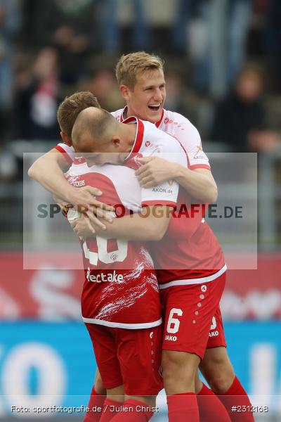 Jubel, Tobias Kraulich, FLYERALARM Arena, Würzburg, 23.10.2021, DFL, sport, action, Fussball, Deutschland, Oktober 2021, Saison 2021/2022, TGM, FWK, 3. Liga, Türkgücü München, FC Würzburger Kickers - Bild-ID: 2312168