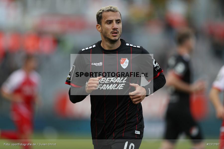 Sercan Sararer, FLYERALARM Arena, Würzburg, 23.10.2021, DFL, sport, action, Fussball, Deutschland, Oktober 2021, Saison 2021/2022, TGM, FWK, 3. Liga, Türkgücü München, FC Würzburger Kickers - Bild-ID: 2312187