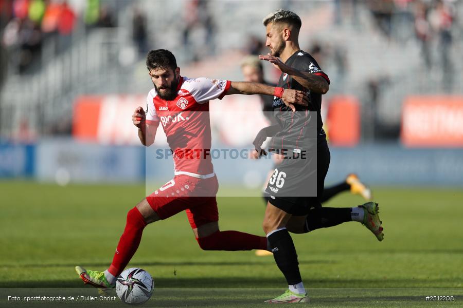 Fanol Perdedaj, FLYERALARM Arena, Würzburg, 23.10.2021, DFL, sport, action, Fussball, Deutschland, Oktober 2021, Saison 2021/2022, TGM, FWK, 3. Liga, Türkgücü München, FC Würzburger Kickers - Bild-ID: 2312208