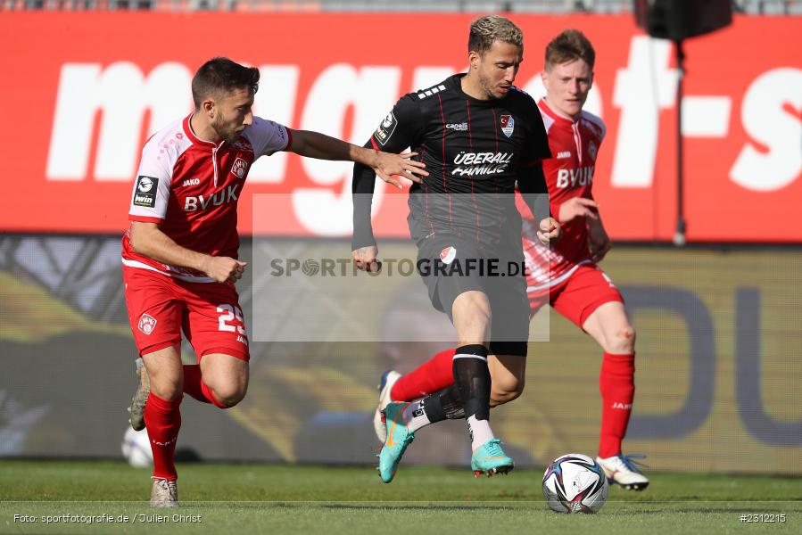 Sercan Sararer, FLYERALARM Arena, Würzburg, 23.10.2021, DFL, sport, action, Fussball, Deutschland, Oktober 2021, Saison 2021/2022, TGM, FWK, 3. Liga, Türkgücü München, FC Würzburger Kickers - Bild-ID: 2312215