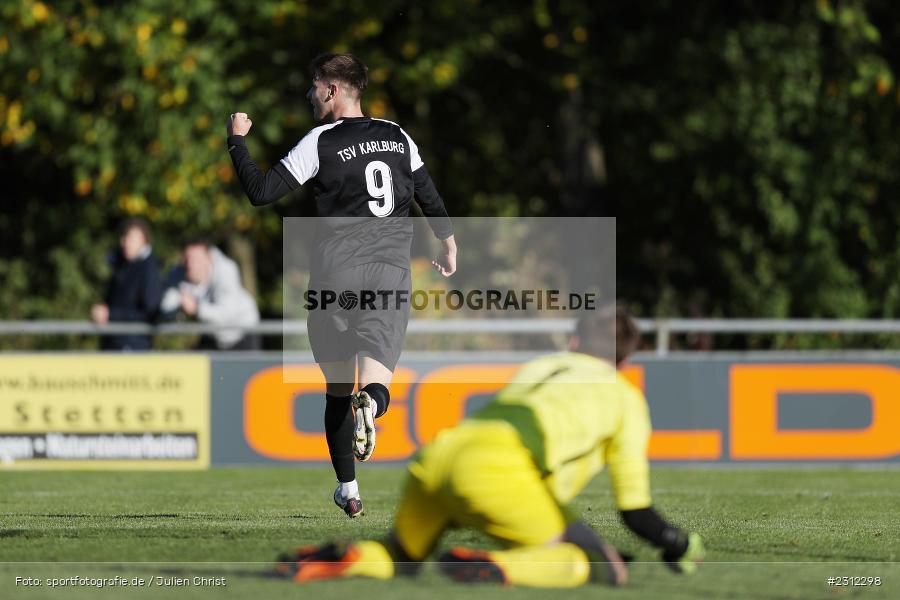 Torjubel, Maximilian Franz, Sportplatz, Karlburg, 24.10.2021, BFV, sport, action, Fussball, Deutschland, Oktober 2021, Saison 2021/2022, Kreisliga Würzburg, FVK, TSV, FV Karlstadt, TSV Karlburg II - Bild-ID: 2312298 Torjubel, Maximilian Franz, Sportplatz, Karlburg, 24.10.2021, BFV, sport, action, Fussball, Deutschland, Oktober 2021, Saison 2021/2022, Kreisliga Würzburg, FVK, TSV, FV Karlstadt, TSV Karlburg II - Bild-ID: 2312298