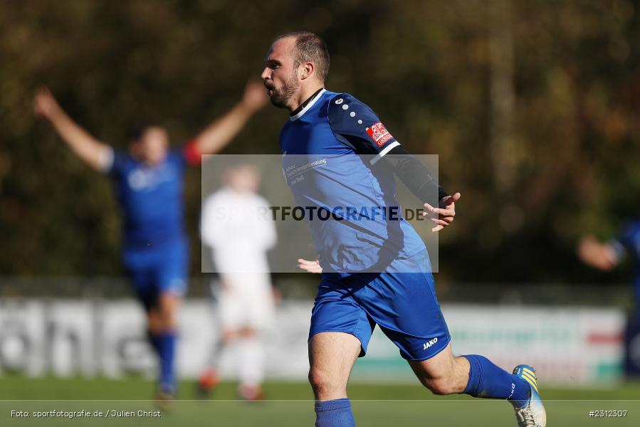 Torjubel, Benedikt Schrödl, Sportplatz, Karlburg, 24.10.2021, BFV, sport, action, Fussball, Deutschland, Oktober 2021, Saison 2021/2022, SGL, TSV, A-Klasse Würzburg, SG Laudenbach/Himmelstadt, TSV Karlburg III - Bild-ID: 2312307