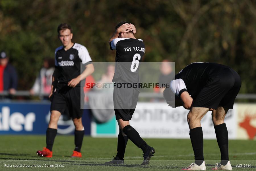 Gestik, Hadern, Viktor Ziegler, Sportplatz, Karlburg, 24.10.2021, BFV, sport, action, Fussball, Deutschland, Oktober 2021, Saison 2021/2022, Kreisliga Würzburg, FVK, TSV, FV Karlstadt, TSV Karlburg II - Bild-ID: 2312414 Gestik, Hadern, Viktor Ziegler, Sportplatz, Karlburg, 24.10.2021, BFV, sport, action, Fussball, Deutschland, Oktober 2021, Saison 2021/2022, Kreisliga Würzburg, FVK, TSV, FV Karlstadt, TSV Karlburg II - Bild-ID: 2312414