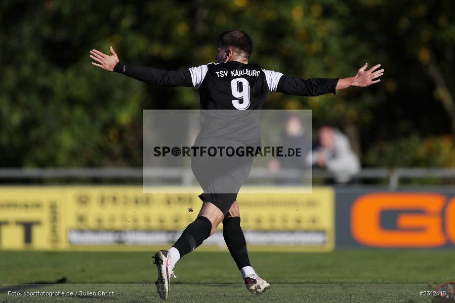Torjubel, Maximilian Franz, Sportplatz, Karlburg, 24.10.2021, BFV, sport, action, Fussball, Deutschland, Oktober 2021, Saison 2021/2022, Kreisliga Würzburg, FVK, TSV, FV Karlstadt, TSV Karlburg II - Bild-ID: 2312418 Torjubel, Maximilian Franz, Sportplatz, Karlburg, 24.10.2021, BFV, sport, action, Fussball, Deutschland, Oktober 2021, Saison 2021/2022, Kreisliga Würzburg, FVK, TSV, FV Karlstadt, TSV Karlburg II - Bild-ID: 2312418