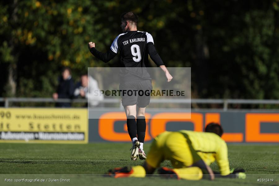 Torjubel, Maximilian Franz, Sportplatz, Karlburg, 24.10.2021, BFV, sport, action, Fussball, Deutschland, Oktober 2021, Saison 2021/2022, Kreisliga Würzburg, FVK, TSV, FV Karlstadt, TSV Karlburg II - Bild-ID: 2312419 Torjubel, Maximilian Franz, Sportplatz, Karlburg, 24.10.2021, BFV, sport, action, Fussball, Deutschland, Oktober 2021, Saison 2021/2022, Kreisliga Würzburg, FVK, TSV, FV Karlstadt, TSV Karlburg II - Bild-ID: 2312419