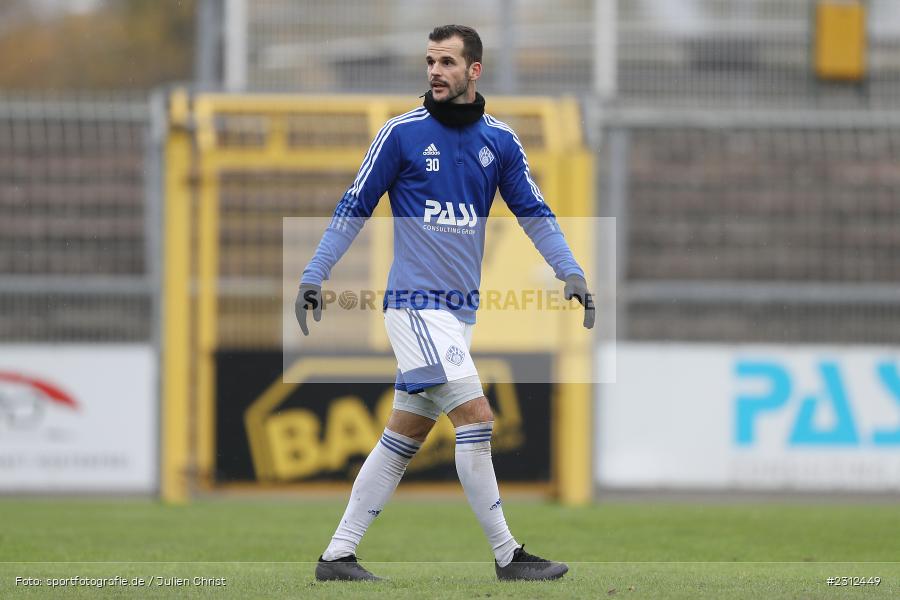 Marco Fritscher, Stadion am Schönbusch, Aschaffenburg, 30.10.2021, BFV, sport, action, Fussball, Deutschland, Oktober 2021, Saison 2021/2022, 4. Liga, Regionalliga Bayern, FVI, SVA, FV Illertissen, SV Viktoria Aschaffenburg - Bild-ID: 2312449 Marco Fritscher, Stadion am Schönbusch, Aschaffenburg, 30.10.2021, BFV, sport, action, Fussball, Deutschland, Oktober 2021, Saison 2021/2022, 4. Liga, Regionalliga Bayern, FVI, SVA, FV Illertissen, SV Viktoria Aschaffenburg - Bild-ID: 2312449