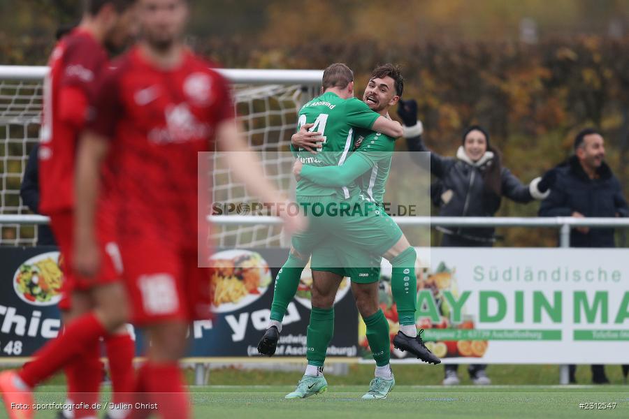 Torjubel, Michael Herrmann, Sportgelände Vatan Spor, Aschaffenburg, 30.10.2021, BFV, sport, action, Fussball, Deutschland, Oktober 2021, Saison 2021/2022, Bayernliga Nord, TSV, VSA, TSV Abtswind, SV Vatan Spor Aschaffenburg - Bild-ID: 2312547 Torjubel, Michael Herrmann, Sportgelände Vatan Spor, Aschaffenburg, 30.10.2021, BFV, sport, action, Fussball, Deutschland, Oktober 2021, Saison 2021/2022, Bayernliga Nord, TSV, VSA, TSV Abtswind, SV Vatan Spor Aschaffenburg - Bild-ID: 2312547