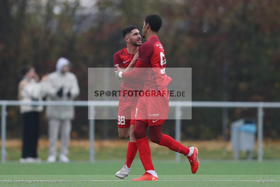 Torjubel, Heron Miranda Spelleken, Sportgelände Vatan Spor, Aschaffenburg, 30.10.2021, BFV, sport, action, Fussball, Deutschland, Oktober 2021, Saison 2021/2022, Bayernliga Nord, TSV, VSA, TSV Abtswind, SV Vatan Spor Aschaffenburg - Bild-ID: 2312619