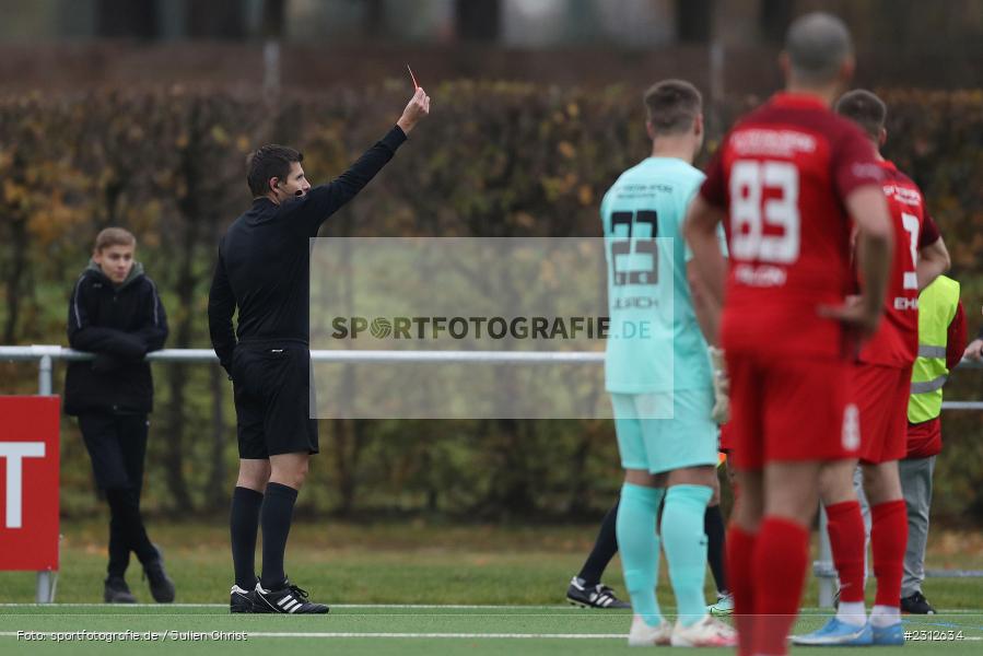 Rote Karte, Marcel Geuß, Sportgelände Vatan Spor, Aschaffenburg, 30.10.2021, BFV, sport, action, Fussball, Deutschland, Oktober 2021, Saison 2021/2022, Bayernliga Nord, TSV, VSA, TSV Abtswind, SV Vatan Spor Aschaffenburg - Bild-ID: 2312634 Rote Karte, Marcel Geuß, Sportgelände Vatan Spor, Aschaffenburg, 30.10.2021, BFV, sport, action, Fussball, Deutschland, Oktober 2021, Saison 2021/2022, Bayernliga Nord, TSV, VSA, TSV Abtswind, SV Vatan Spor Aschaffenburg - Bild-ID: 2312634