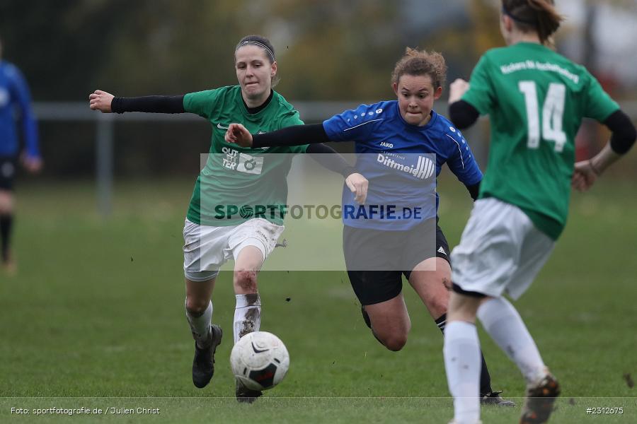 Kira Wallraff, Sportgelände Darmstädter Straße, Aschaffenburg, 30.10.2021, BFV, sport, action, Fussball, Deutschland, Oktober 2021, Saison 2021/2022, Bezirksliga Frauen 01, SPA, FVG, SpVgg Adelsberg, FVgg Kickers Aschaffenburg II - Bild-ID: 2312675