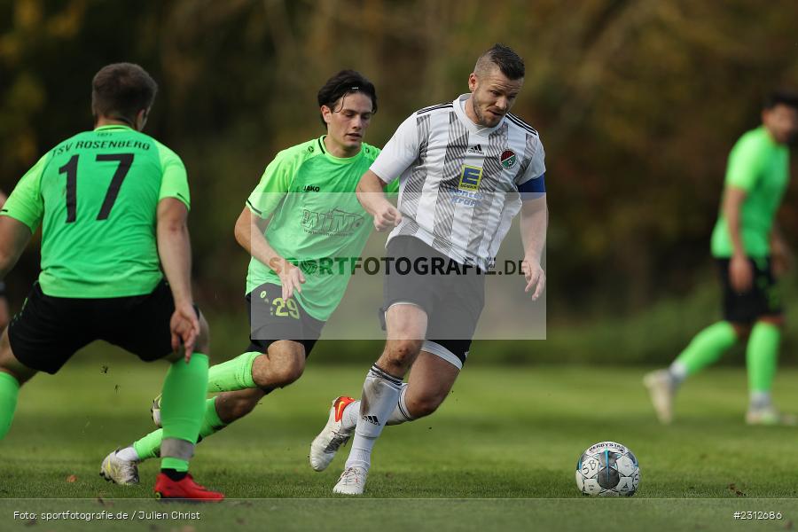Marco Budde, Sportgelände, Nassig, 31.10.2021, BFV, sport, action, Fussball, Deutschland, Oktober 2021, Saison 2021/2022, BFV-Landesliga Odenwald, TSV, SVE, TSV Rosenberg, SV Eintracht Nassig - Bild-ID: 2312686