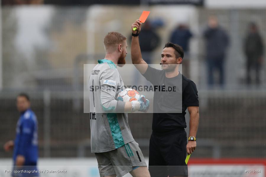 Rote Karte, Julian Kreye, Stadion am Schönbusch, Aschaffenburg, 30.10.2021, BFV, sport, action, Fussball, Deutschland, Oktober 2021, Saison 2021/2022, 4. Liga, Regionalliga Bayern, FVI, SVA, FV Illertissen, SV Viktoria Aschaffenburg - Bild-ID: 2313184 Rote Karte, Julian Kreye, Stadion am Schönbusch, Aschaffenburg, 30.10.2021, BFV, sport, action, Fussball, Deutschland, Oktober 2021, Saison 2021/2022, 4. Liga, Regionalliga Bayern, FVI, SVA, FV Illertissen, SV Viktoria Aschaffenburg - Bild-ID: 2313184
