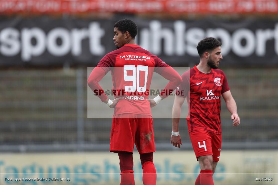 Mimik, Enttäuscht, Heron Miranda Spelleken, Sepp-Endres-Sportanlage, Würzburg, 06.11.2021, BFV, sport, action, Fussball, Deutschland, November 2021, Saison 2021/2022, Bayernliga Nord, SVA, WFV, SV Vatan Spor Aschaffenburg, Würzburger FV - Bild-ID: 2313245