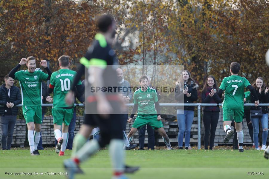 Torjubel, Felix Hübner, Sportgelände, Wiesenfeld, 06.11.2021, BFV, sport, action, Fussball, Deutschland, November 2021, Saison 2021/2022, Kreisklasse, DJK, FCW, SV-DJK Wombach, FC Wiesenfeld-Halsbach - Bild-ID: 2313286