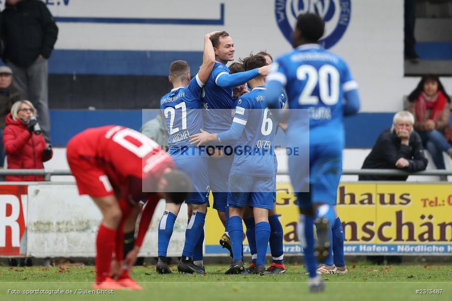 Torjubel, Moritz Lotzen, Dennie Michel, Marc Hänschke, Sepp-Endres-Sportanlage, Würzburg, 06.11.2021, BFV, sport, action, Fussball, Deutschland, November 2021, Saison 2021/2022, Bayernliga Nord, SVA, WFV, SV Vatan Spor Aschaffenburg, Würzburger FV - Bild-ID: 2313487