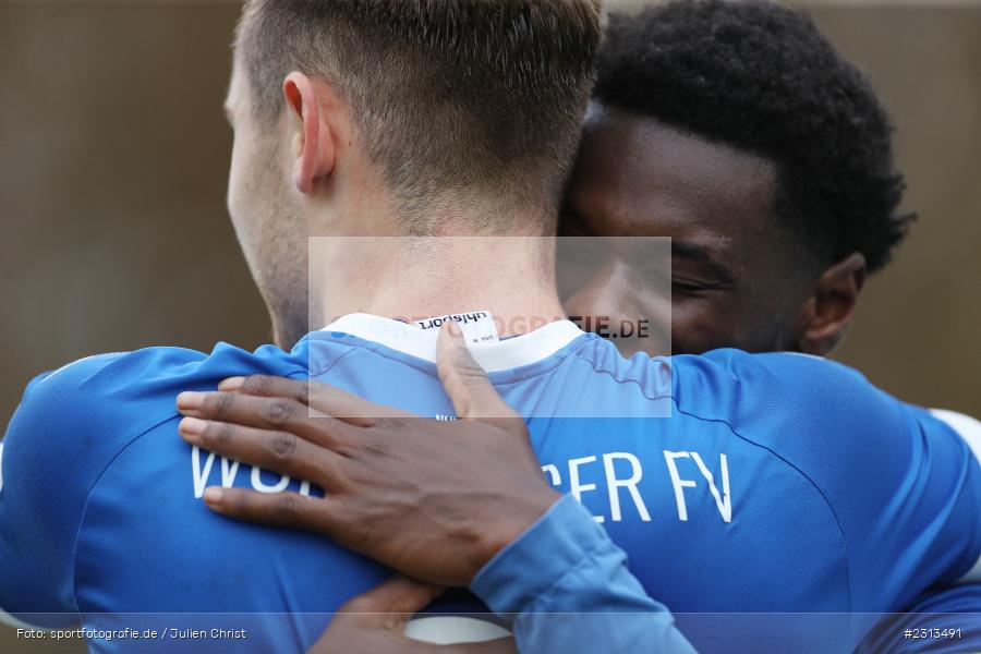 Torjubel, Jayson Tuda, Sepp-Endres-Sportanlage, Würzburg, 06.11.2021, BFV, sport, action, Fussball, Deutschland, November 2021, Saison 2021/2022, Bayernliga Nord, SVA, WFV, SV Vatan Spor Aschaffenburg, Würzburger FV - Bild-ID: 2313491