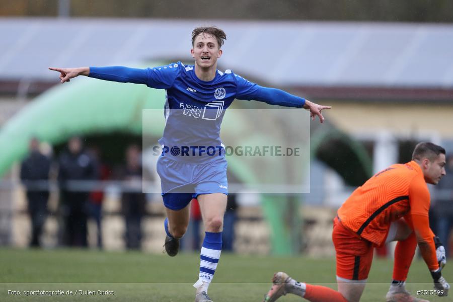 Emotionen, Torjubel, Marcel Böhm, Rimpar, 07.11.2021, BFV, sport, action, Fussball, Deutschland, Schömig Digitaldruck Arena, November 2021, Saison 2021/2022, BZL, Bezirksliga Unterfranken West, DJK, ASV, DJK Hain, ASV Rimpar - Bild-ID: 2313599 Emotionen, Torjubel, Marcel Böhm, Rimpar, 07.11.2021, BFV, sport, action, Fussball, Deutschland, Schömig Digitaldruck Arena, November 2021, Saison 2021/2022, BZL, Bezirksliga Unterfranken West, DJK, ASV, DJK Hain, ASV Rimpar - Bild-ID: 2313599