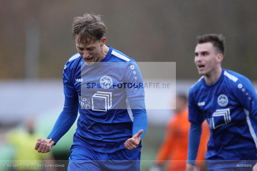 Emotionen, Torjubel, Marcel Böhm, Rimpar, 07.11.2021, BFV, sport, action, Fussball, Deutschland, Schömig Digitaldruck Arena, November 2021, Saison 2021/2022, BZL, Bezirksliga Unterfranken West, DJK, ASV, DJK Hain, ASV Rimpar - Bild-ID: 2313616