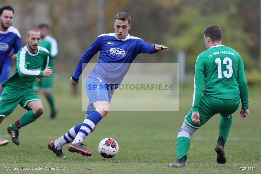 Denis Fuchs, Sportgelände, Karlstadt, 07.11.2021, BFV, sport, action, Fussball, Deutschland, November 2021, Saison 2021/2022, A-Klasse Würzburg, SVT, FVK, SV Trennfeld, FV Karlstadt II - Bild-ID: 2313934 Denis Fuchs, Sportgelände, Karlstadt, 07.11.2021, BFV, sport, action, Fussball, Deutschland, November 2021, Saison 2021/2022, A-Klasse Würzburg, SVT, FVK, SV Trennfeld, FV Karlstadt II - Bild-ID: 2313934