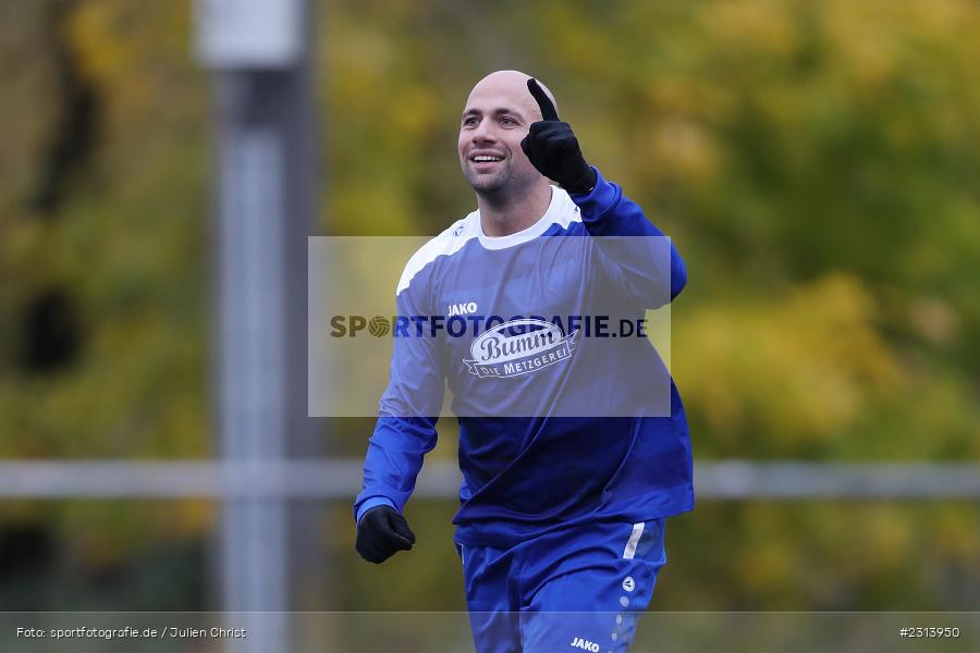 Torjubel, Stefan Matreux, Sportgelände, Karlstadt, 07.11.2021, BFV, sport, action, Fussball, Deutschland, November 2021, Saison 2021/2022, A-Klasse Würzburg, SVT, FVK, SV Trennfeld, FV Karlstadt II - Bild-ID: 2313950