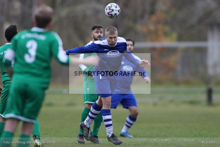 Julian Diener, Sportgelände, Karlstadt, 07.11.2021, BFV, sport, action, Fussball, Deutschland, November 2021, Saison 2021/2022, A-Klasse Würzburg, SVT, FVK, SV Trennfeld, FV Karlstadt II - Bild-ID: 2314003 Julian Diener, Sportgelände, Karlstadt, 07.11.2021, BFV, sport, action, Fussball, Deutschland, November 2021, Saison 2021/2022, A-Klasse Würzburg, SVT, FVK, SV Trennfeld, FV Karlstadt II - Bild-ID: 2314003