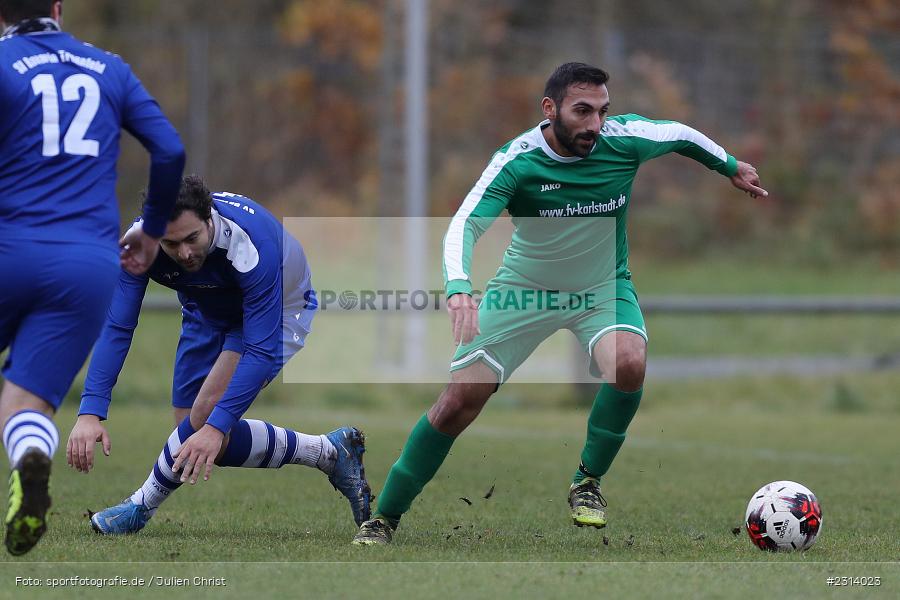 Eimen Mokchah, Sportgelände, Karlstadt, 07.11.2021, BFV, sport, action, Fussball, Deutschland, November 2021, Saison 2021/2022, A-Klasse Würzburg, SVT, FVK, SV Trennfeld, FV Karlstadt II - Bild-ID: 2314023 Eimen Mokchah, Sportgelände, Karlstadt, 07.11.2021, BFV, sport, action, Fussball, Deutschland, November 2021, Saison 2021/2022, A-Klasse Würzburg, SVT, FVK, SV Trennfeld, FV Karlstadt II - Bild-ID: 2314023