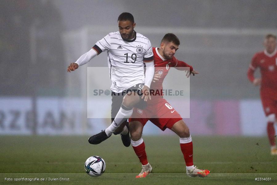 Manuel Mbom, WIRmachenDRUCK Arena, Großaspach, 12.11.2021, DFB, Under 21, UEFA, sport, action, Fussball, November 2021, Saison 2021/2022, POL, GER, EM-Qualifikation, U21, Poland, Germany, Polen, Deutschland - Bild-ID: 2314031 Manuel Mbom, WIRmachenDRUCK Arena, Großaspach, 12.11.2021, DFB, Under 21, UEFA, sport, action, Fussball, November 2021, Saison 2021/2022, POL, GER, EM-Qualifikation, U21, Poland, Germany, Polen, Deutschland - Bild-ID: 2314031