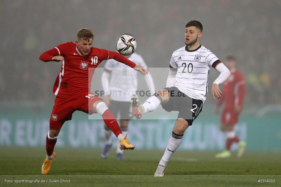 Eric Shuranov, WIRmachenDRUCK Arena, Großaspach, 12.11.2021, DFB, Under 21, UEFA, sport, action, Fussball, November 2021, Saison 2021/2022, POL, GER, EM-Qualifikation, U21, Poland, Germany, Polen, Deutschland - Bild-ID: 2314033 Eric Shuranov, WIRmachenDRUCK Arena, Großaspach, 12.11.2021, DFB, Under 21, UEFA, sport, action, Fussball, November 2021, Saison 2021/2022, POL, GER, EM-Qualifikation, U21, Poland, Germany, Polen, Deutschland - Bild-ID: 2314033