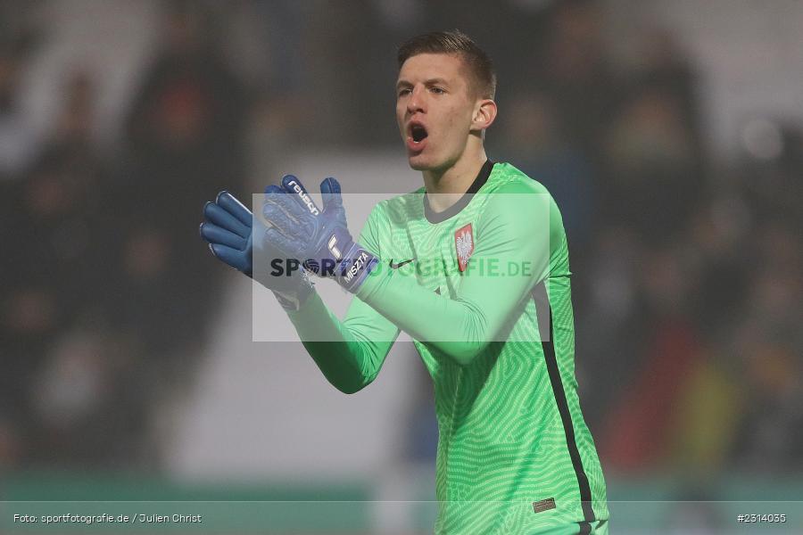 Cezary Miszta, WIRmachenDRUCK Arena, Großaspach, 12.11.2021, DFB, Under 21, UEFA, sport, action, Fussball, November 2021, Saison 2021/2022, POL, GER, EM-Qualifikation, U21, Poland, Germany, Polen, Deutschland - Bild-ID: 2314035