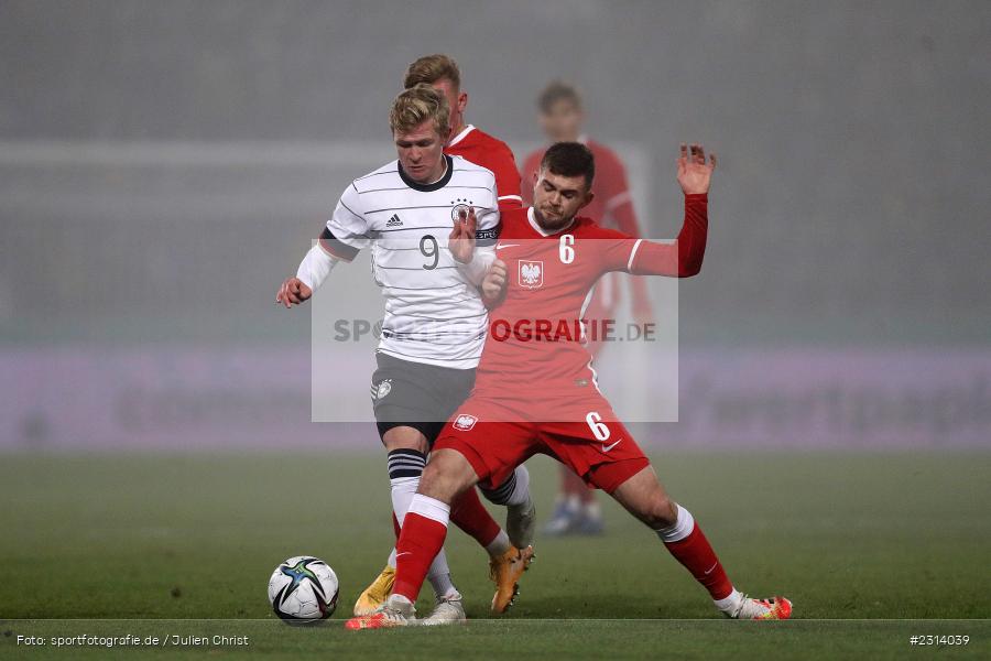 Jonathan Burkardt, WIRmachenDRUCK Arena, Großaspach, 12.11.2021, DFB, Under 21, UEFA, sport, action, Fussball, November 2021, Saison 2021/2022, POL, GER, EM-Qualifikation, U21, Poland, Germany, Polen, Deutschland - Bild-ID: 2314039 Jonathan Burkardt, WIRmachenDRUCK Arena, Großaspach, 12.11.2021, DFB, Under 21, UEFA, sport, action, Fussball, November 2021, Saison 2021/2022, POL, GER, EM-Qualifikation, U21, Poland, Germany, Polen, Deutschland - Bild-ID: 2314039