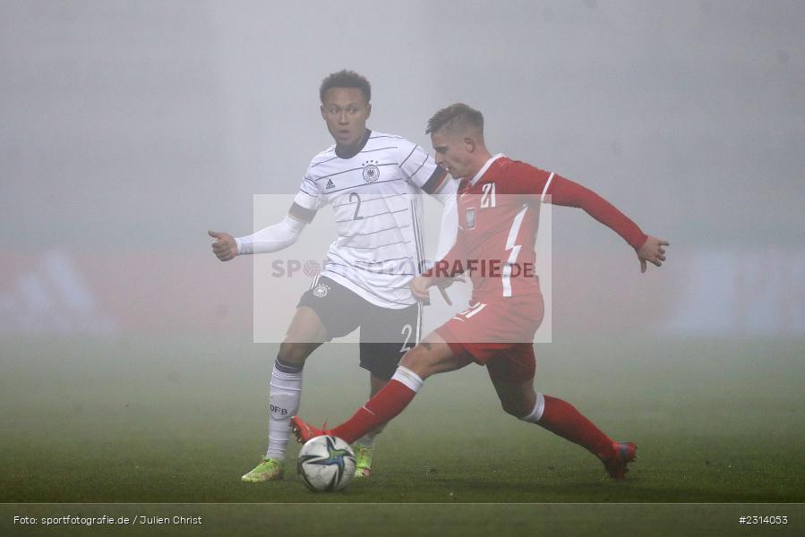 Roberto Massimo, WIRmachenDRUCK Arena, Großaspach, 12.11.2021, DFB, Under 21, UEFA, sport, action, Fussball, November 2021, Saison 2021/2022, POL, GER, EM-Qualifikation, U21, Poland, Germany, Polen, Deutschland - Bild-ID: 2314053