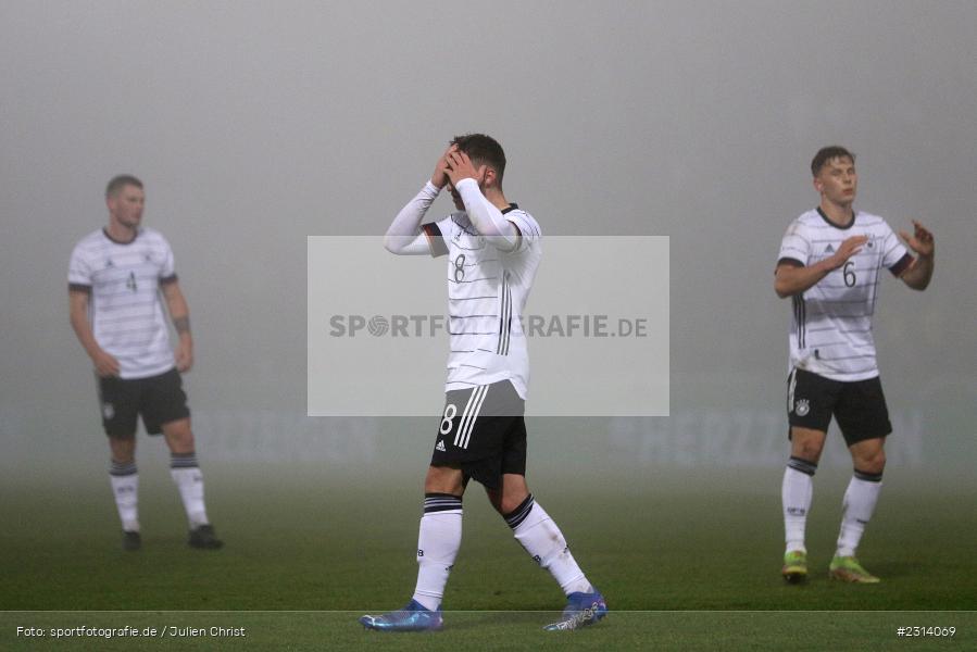 enttäuscht, Angelo Stiller, WIRmachenDRUCK Arena, Großaspach, 12.11.2021, DFB, Under 21, UEFA, sport, action, Fussball, November 2021, Saison 2021/2022, POL, GER, EM-Qualifikation, U21, Poland, Germany, Polen, Deutschland - Bild-ID: 2314069 enttäuscht, Angelo Stiller, WIRmachenDRUCK Arena, Großaspach, 12.11.2021, DFB, Under 21, UEFA, sport, action, Fussball, November 2021, Saison 2021/2022, POL, GER, EM-Qualifikation, U21, Poland, Germany, Polen, Deutschland - Bild-ID: 2314069